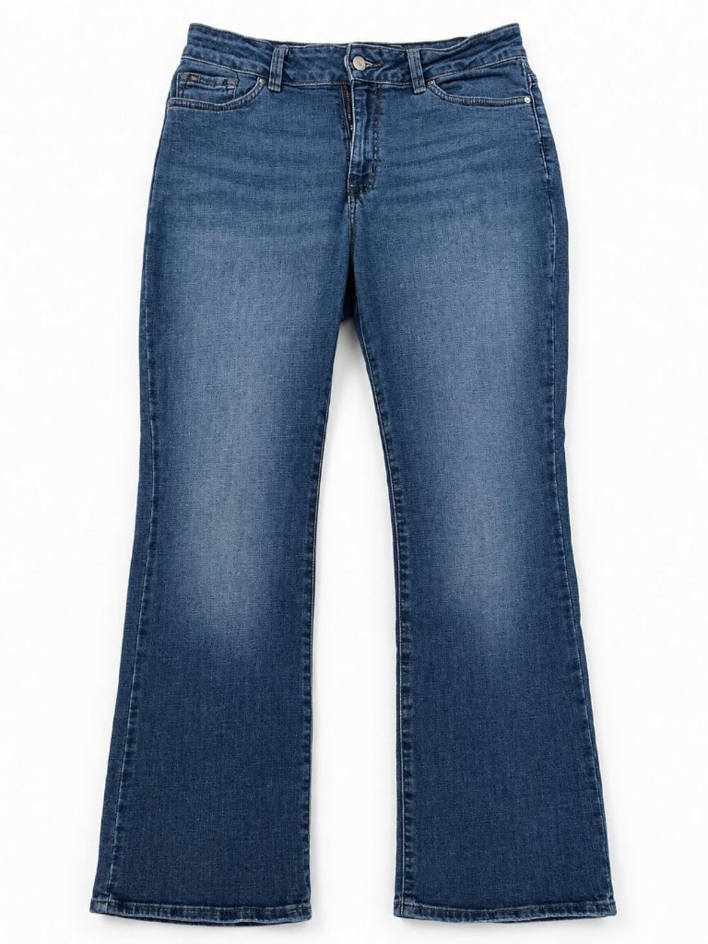 Lee Women's Medium Wash Bootcut Jeans Size 14 Stretch Denim Casual Pants